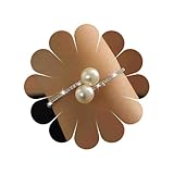 Cybche Boho Rhinestone Pearl Bracelet Silver Tennis CZ Bracelets Adjustable Pearl Open Bangle Bracelet Bridal Wedding Crystal Cuff Bracelets Wrist Jewelry for Women