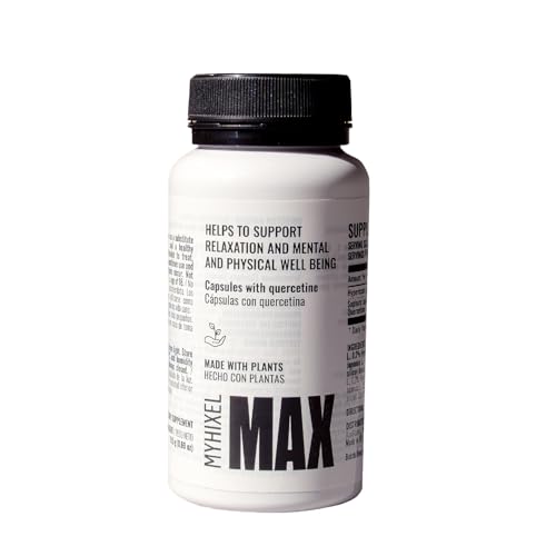 MYHIXEL MAX – Quercetina + Iperico | Integratore Naturale Uomo | Anti‑stress, Ansia & Benessere Emotivo | 30 Capsule