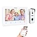 TMEZON 10 Inch Wireless/Wired Wifi IP Video Doorphone Intercom Doorbell Entry System with 1x720P AHD Wired Camera Night Vision,Remote unlocking,Talking,Recording,Snapshot