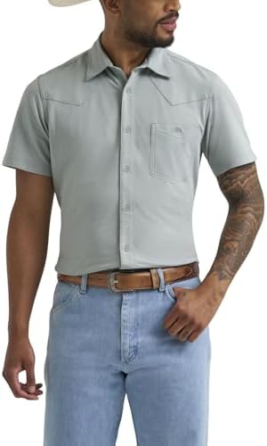 ATG by Wrangler Mens Short Sleeve Performance Knit Shirt