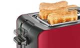 Bosch TAT6A114 Kompakt-Toaster ComfortLine, automatische Brotzentrierung, Auftaufunktion, 1090 W, rot/anthrazit - 4