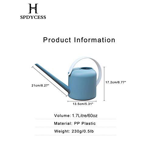 1,7 liter Gieters kunststof lange uitloop gieter Tuingereedschap irrigatie voor de tuin, plant - klassiek design rond… - Image 5