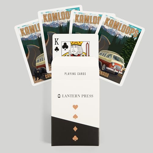 Baraja de cartas Kamloops Canadá tamaño póker 52 naipes miniatura 6