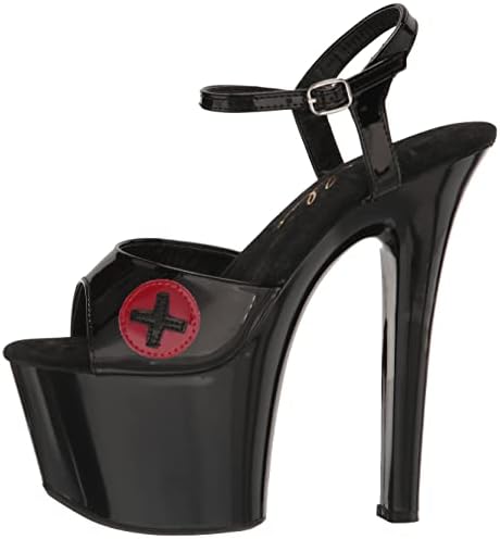 Ellie Shoes Women's 711-NURSE Heeled Sandal, Black, 9 | Image 7