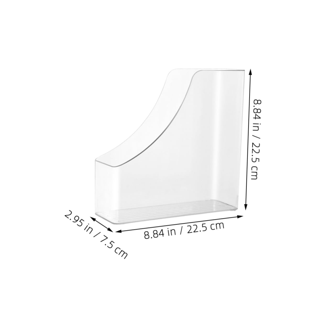 Angoily 2pcs Desk File Holder Transparent Document Organizer for Office Home for Magazines Letters and Reports Design for Easy Cleaning