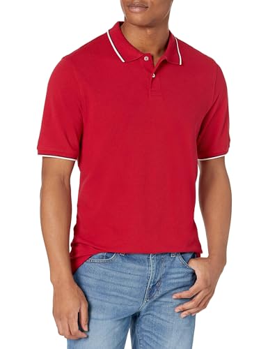 Image of Amazon Essentials Men's Regular-Fit Short Sleeve Cotton Pique Polo Shirt (Available in Big & Tall)