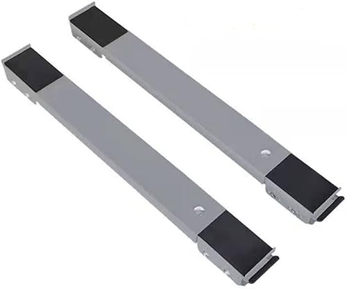 NW 1776 Dos bases de lavadora movibles y ajustables, soporte de lavadora con freno, base de refrigerador, carrito móvil, apto para base de
