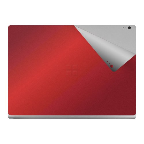 PDA工房 スキンシール Surface Book 2 (13.5インチモデル) (天面用) 【グロス・メタリックレッド】