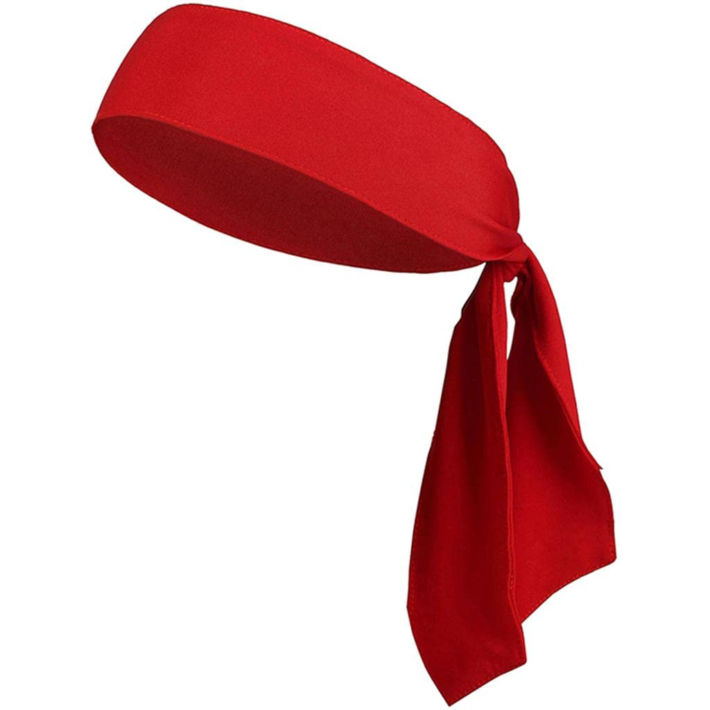 MERISHOPP Sports Head Tie Headband Sweatband for Running Basketball Tennis Yogo Red|Sporting Goods | Tennis & Racquet Sports | Clothing, Shoes & Accessories |Hats & Headwear-picture-21