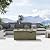 Sundale Outdoor 51 Inch Outdoor Fire Pit Table, 50,000 BTU Rectangle Propane Fire Pit with Glass Wind Guard, Rain Cover, Removable Lid, CSA Certified, Champagne