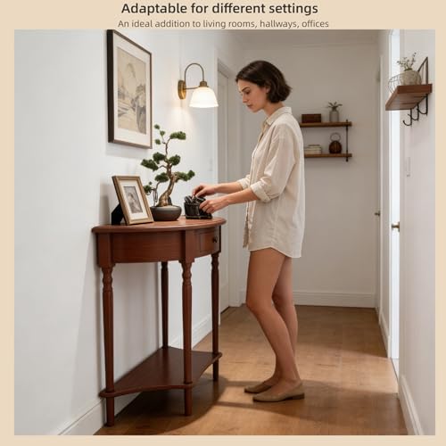 Mesa de sofá semicircular para decorar el pasillo y el vestíbulo 3