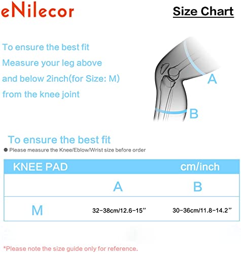 eNilecor Knee Pads for Kids, Kids Knee and Elbow Pads Protective Gear Set with Wrist Guard for Roller Skating Skateboard Skating Cycling Bike Rollerblading Scooter for kids 8-14( Hot Pink/Black, M) - Thumbnail 5