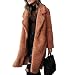 Camicetta in Peluche da Donna Autunno E Inverno A Maniche Lunghe con Risvolto, Cappotto Lungo, alla Moda E Versatile