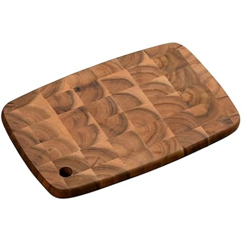 KESPER Acacia Wood Chopping Board with Hole Cover