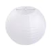 LIHAO 10 Inch White Round Paper Lanterns (10 Pack)