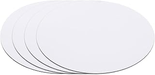 MECCANIXITY 4 Pcs Magnetic Vent Covers, Dia.6.5" Round Air Vent Covers Standard Air Register Cap for Wall Floor Ceiling HVAC Fireplace Furnace, Black and White