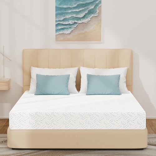 Image of 8 Inch Twin Mattress, Cooling Mattress Twin Memory Foam for Kids | Gel Memory Foam Mattress Twin, Colchones Twin Mattress in a Box, Zipper Cover, Fiberglass Free, Adjustable Base Compatible