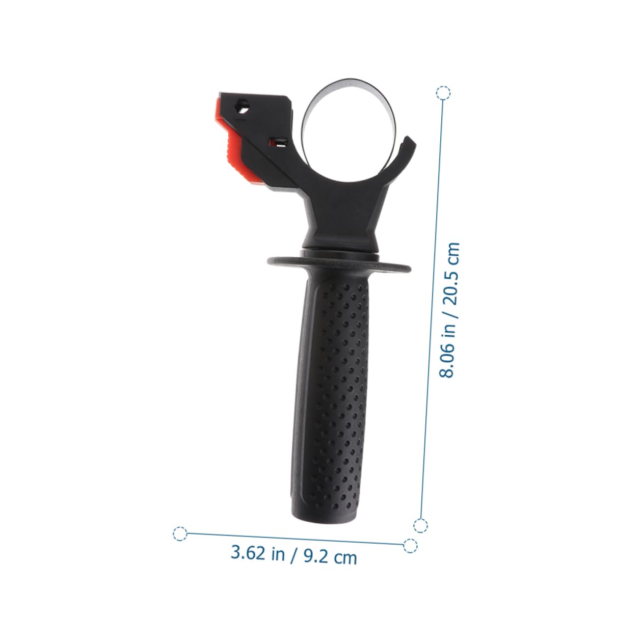 Homoyoyo Adjustable Plastic Auxiliary Handle for Electric Hammer Drill Replacement Side Grip for Power Tools Lightweight Drill Handle with Clamping Range for Enhanced Control