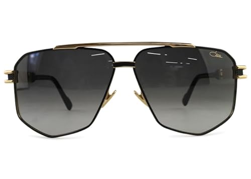 [カザール] 9110 サングラス MADE IN GERMANY 合金 大きい 62□11 ca (c.001 ブラック/ゴールド)