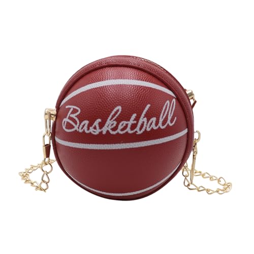 Little Girls Basketball Letter Crossbody Purse Basketball Shape Purse Mini Round Ball Crossbody Purses Shoulder Bag