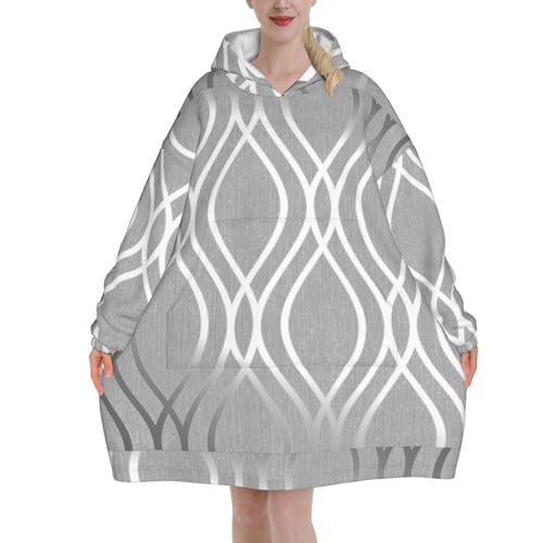 Sweat à capuche couverture en flanelle géométrique, l'idée cadeau idéale