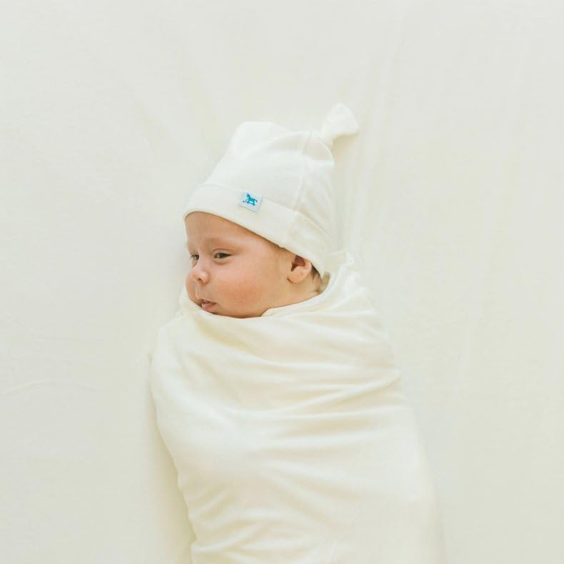 Image of Little Unicorn Premium Stretch Knit Crib Sheet |Super Soft with Optimal Stretch (White)
