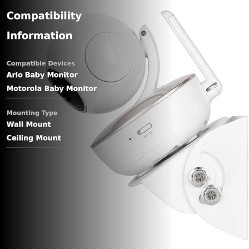 image for ALERTCAM Adjustable Angle Wall Mount for Arlo Baby Monitor, Motorola B