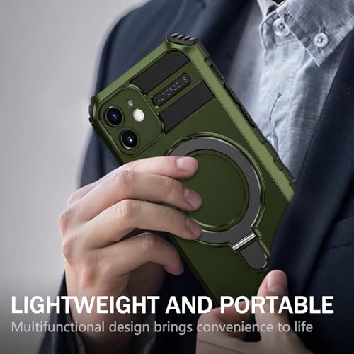 Coque iPhone 12 antichoc avec support magnétique invisible noir - 4