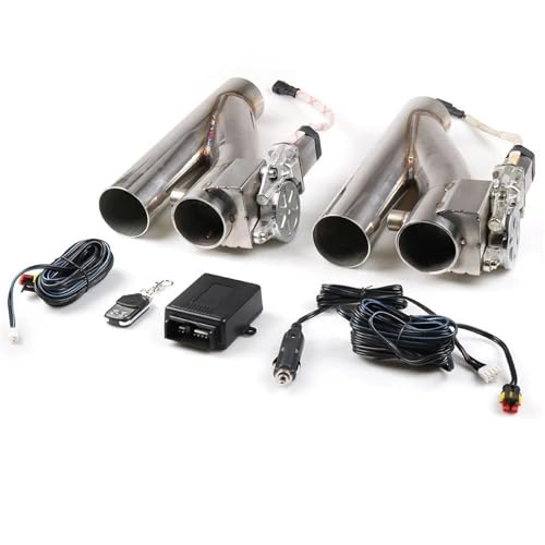 Kit d'échappement électrique 3" à valve pour alterner entre route calme et circuit