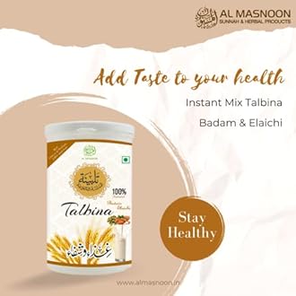 Talbina (with badam elaichi) Instant Mix 300 gms/Talbeena Badam Elaichi/A Healthy & Sunnah Protein Powder & Immunity Booster for all Age Group