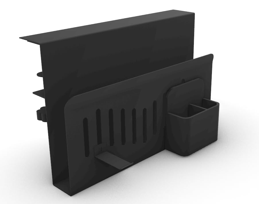 voocye デスクサイド 収納 ラック 小物入れ 卓上収納 穴あけ不要 取付簡単 机上ラック テーブルオーガナイザー デスク周り 収納 机下 pcスタンド タブレット収納