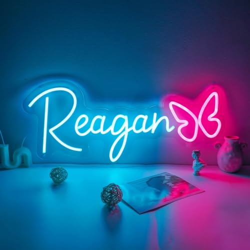 Custom Neon Signs, LED Neon Light Signs for Bedroom Wall Décor, Personalized Neon Name Sign Dimmable for Bedroom Birthday Wedding Party Kid Bar Business Festival Gifts (Optional 15