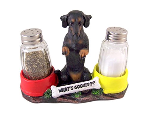 Hot N' Spicy Dachshund Salt & Pepper Shaker Holder #TOP4