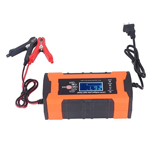 12V 10A 24V 5A Pulse Battery Charger Maintainer with US Plug for Car Truck Boat Battery Desulfation