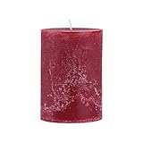 rustico tessin mieten tutti von Steinhart Rustico durchgefärbte, strukturierte Stumpenkerze 200/100mm Bordeaux  Brenndauer: ca. 150 Std  Original von Steinhart