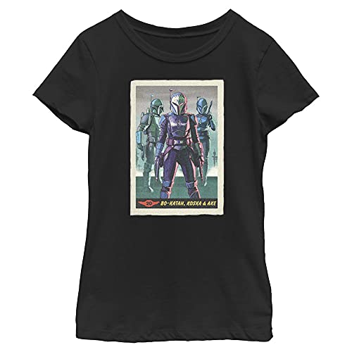 STAR WARS Mandalorian Bo-katan & Co Camiseta feminina lisa, Preto, M