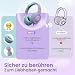 Acer Kopfhörer mit Kabel, Kopfhörer Kinder mit 85/94 dB Lautstärkebegrenzung, Over Ear Faltbare 3.5 mm Jack, für Schule, Reisen, Tablet(Lila Grün)