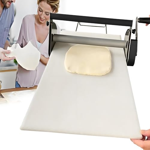 Máquina laminadora de masa manual para hornear croissant, diseño plegable de acero inoxidable para repostería y preparación de pastas