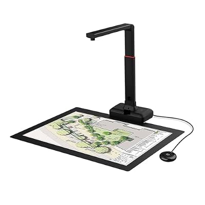Portable Scanner, Document and Book Scanner with S21 A2 27MP High Resolution HD Camera, Automatic Flat Height, Multi-Language OCR, Windows Macos, Increase Efficiency