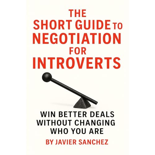 The Short Guide to Negotiation for Introverts Audiolibro Por Javier Sanchez arte de portada