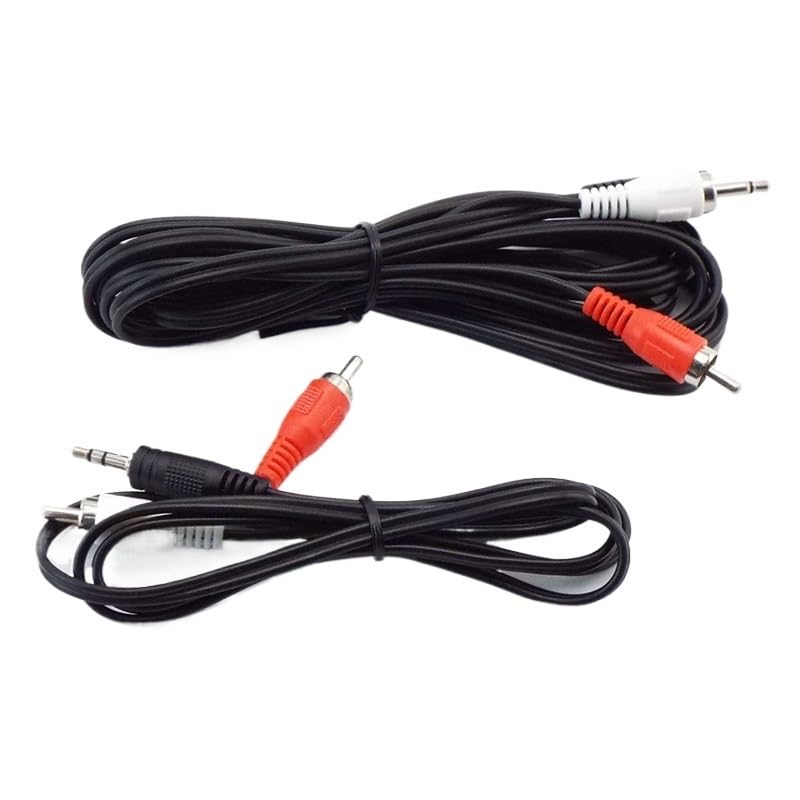 Cable divisor audio 3.5mm a 2 RCA macho 3 m miniatura 6