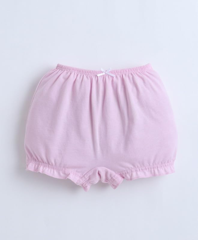 BUMZEE Girls Cotton Solid Color Bloomers Pack of 3 Navy & Mint Green - 5-6 Years (Peb11415H-nbl) 2