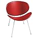 Safco 3563RD Sy Leather Guest Chair Red