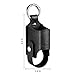 MEDMAX Asthma Inhaler Holder PU Leather Protective Travel Handy Mini Holster, Lightweight Carrying Case with Carabiner Clip, Inhaler Not Included (Case Only), Black