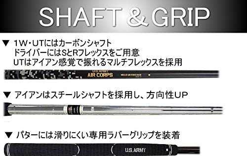 Amazon.co.jp: レフティー US ARMY AIR CORPS ゴルフクラブセット 9本