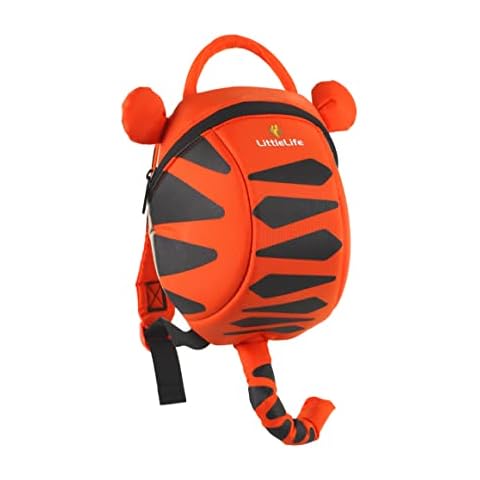 LittleLife Animal Toddler Backpack With Safety Rein, Tiger Cover