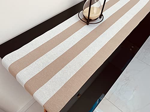 Chemin de table en téflon de qualité supérieure motif rayé chic - 3