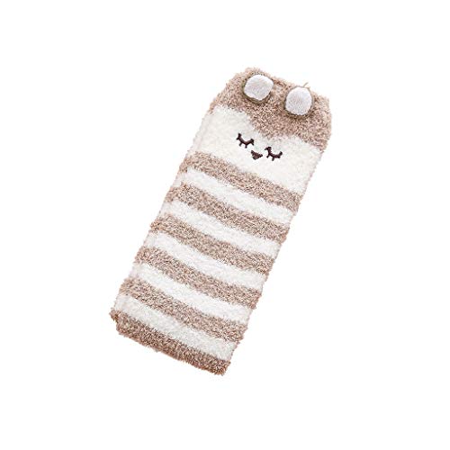 HENWERD Women Girls Fuzzy Socks,Great for Holiday Winter Christmas,Warm Soft Cute Socks Gift (P,One Size)