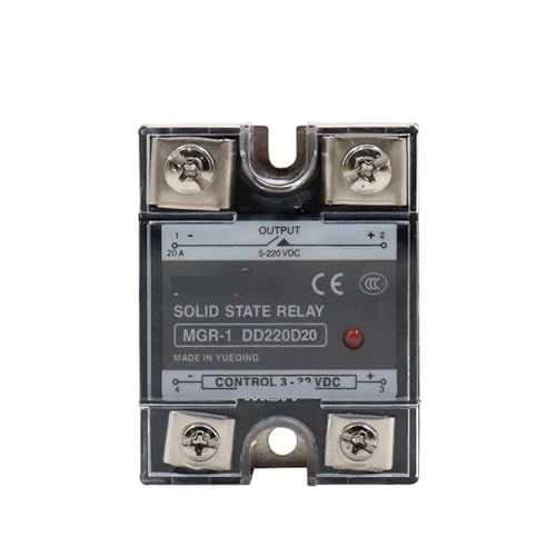 Relais à semi-conducteurs DC-DC MGR-1 DD220D20 20A avec dissipateur