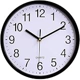 Wall Clock Non-Ticking Silent Quartz Decorative Classic Digital Clock Sweep Movement Clear and Easy